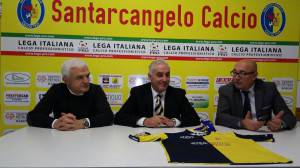 Oberdan Melini, Agatino Cuttone ed il presidente Roberto Brolli durante la conferenza stampa