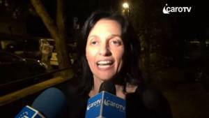 Renata Tosi la sera dell'elezione