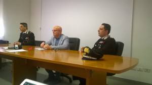 la conferenza stampa dei Carabinieri