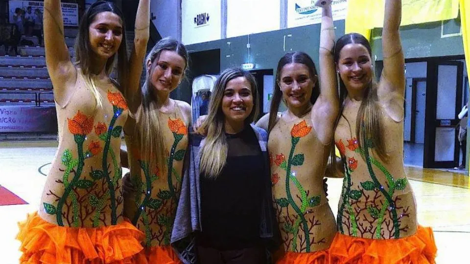 Il Team 5: Greta Bonelli, Giulia Sciannimanico, Martina Castellani (allenatrice), Asia Succi, Greta Nicoletti