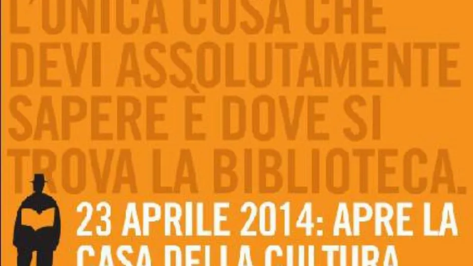 locandina per l’inaugurazione nel 2014