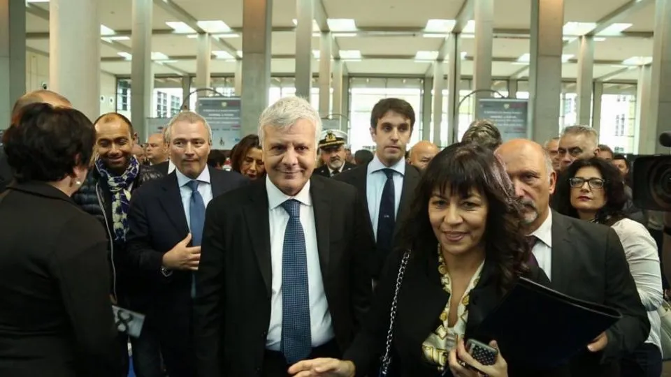 Il Ministro Galletti al suo arrivo a Ecomondo