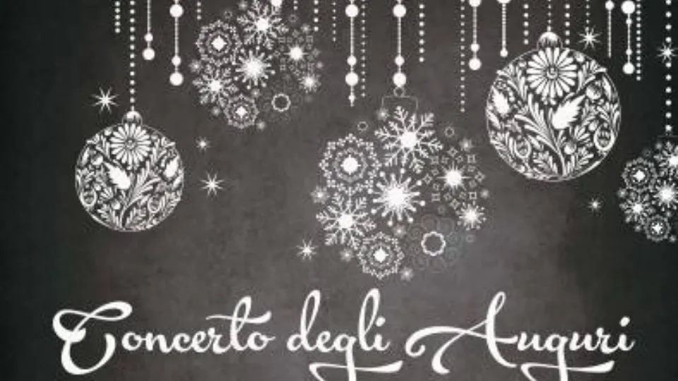 La locandina del Concerto degli Auguri