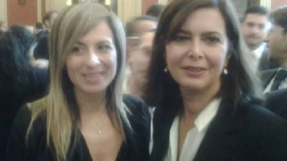 Laura Boldrini e Domenica Spinelli a Montecitorio