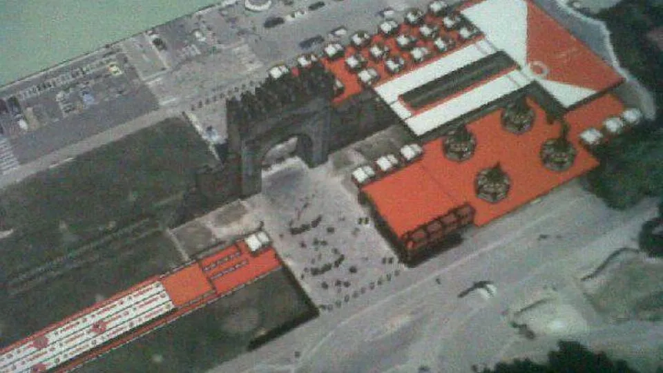 il rendering di Rimini Christmas Square
