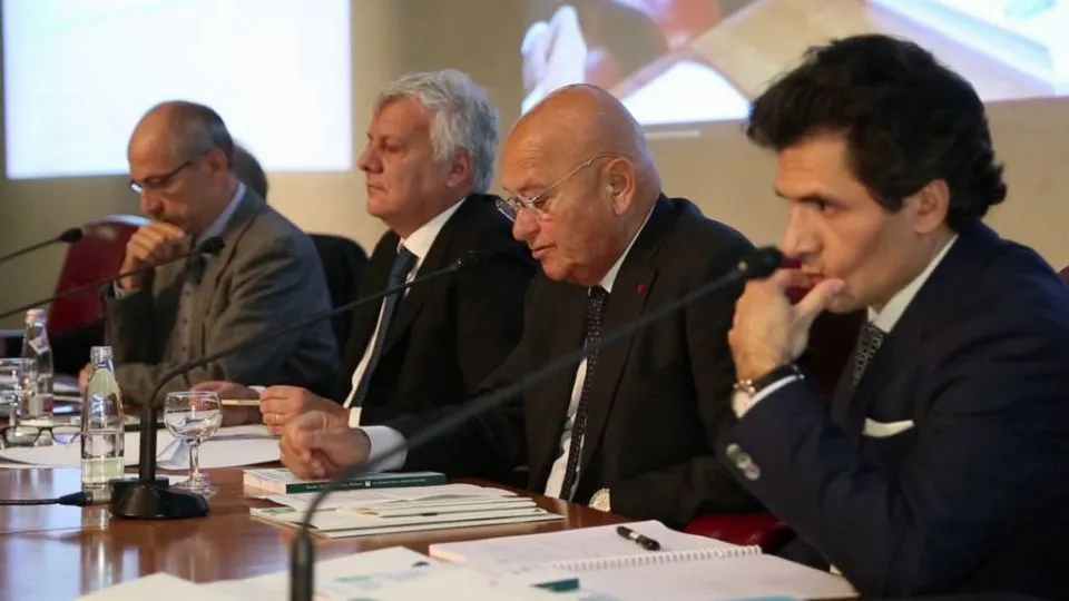 Il tavolo dei relatori all’apertura degli Stati Generali della Green Economy