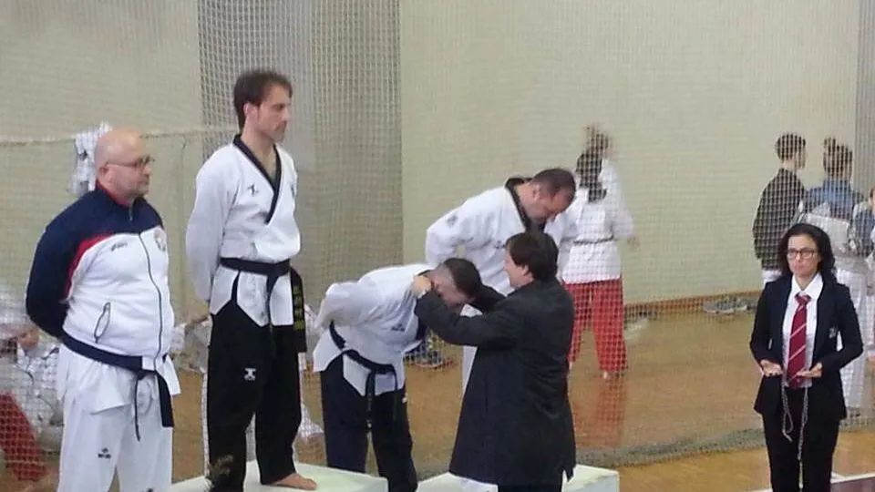 Gianluca Lotti sul podio