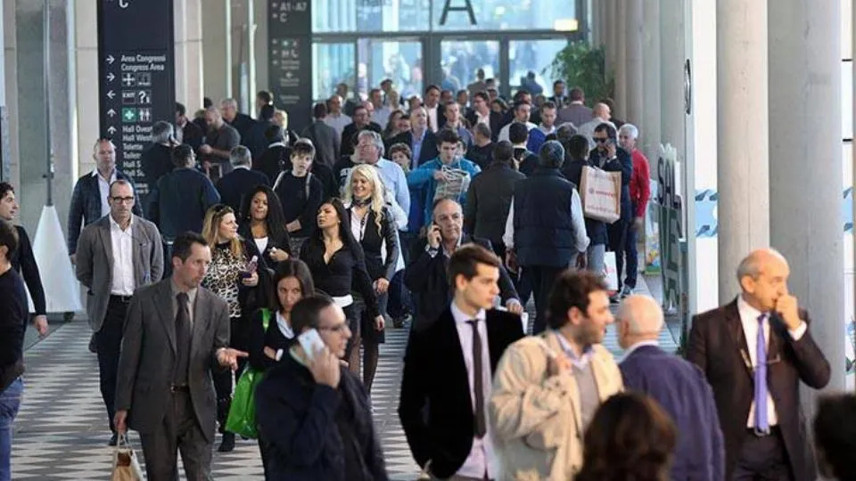 una manifestazione in fiera
