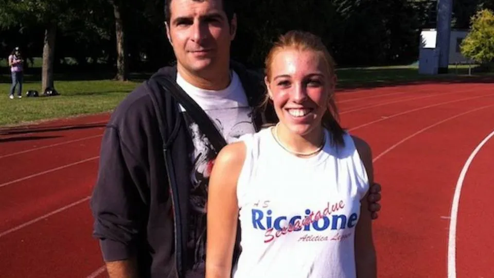 Jessica Mazzola con il suo istruttore Luca Vitagliano