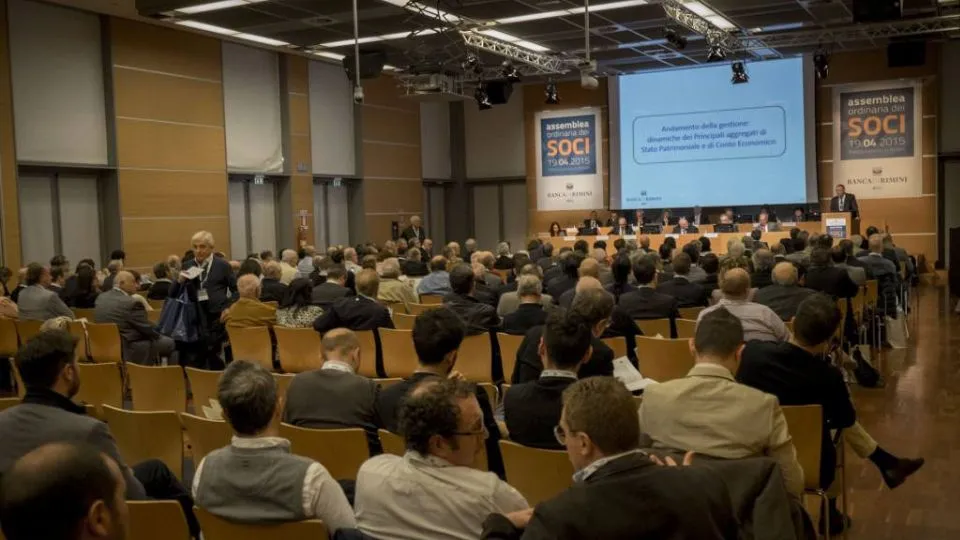 Un’assemblea dei soci