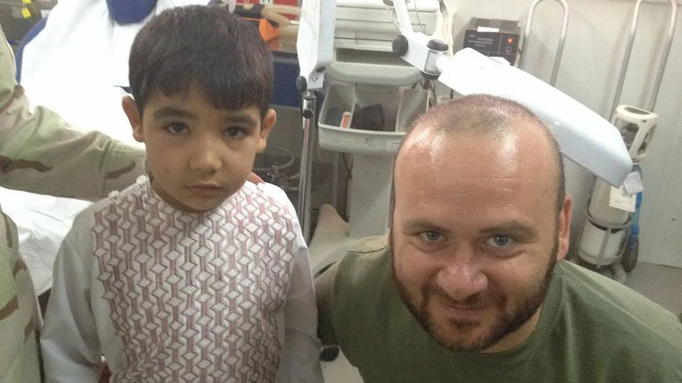 Rocco con un bambino