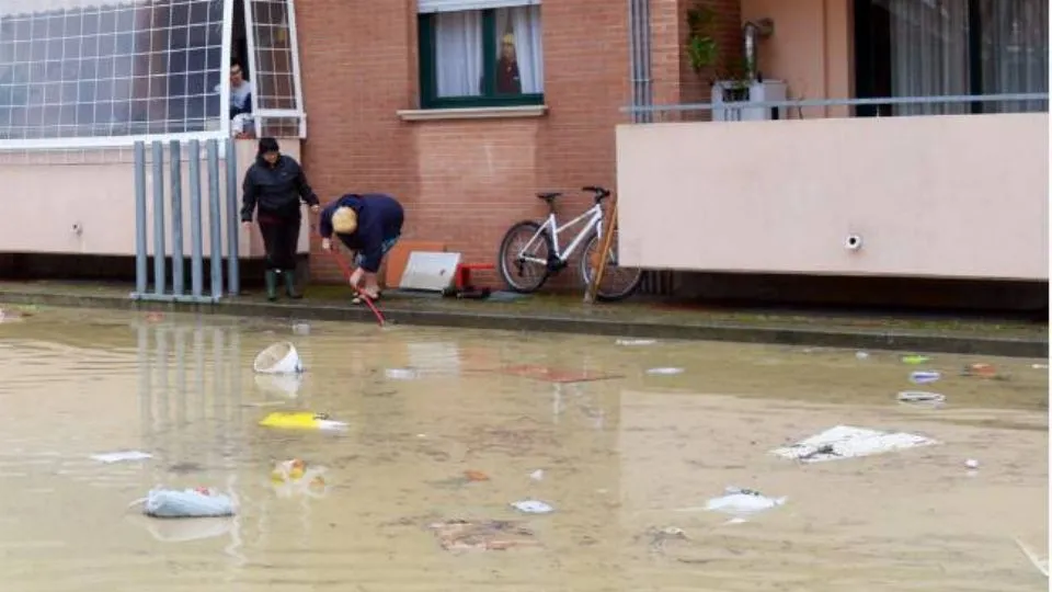 un recente allagamento