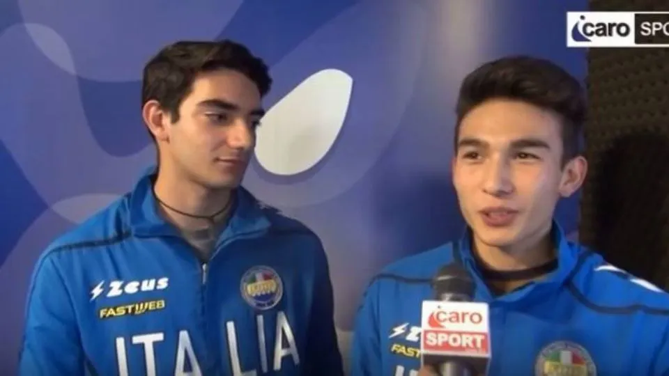 Eric Zaghini e Yuki Nicolhas Santoni della squadra FreeStyle della RollerVerucchio