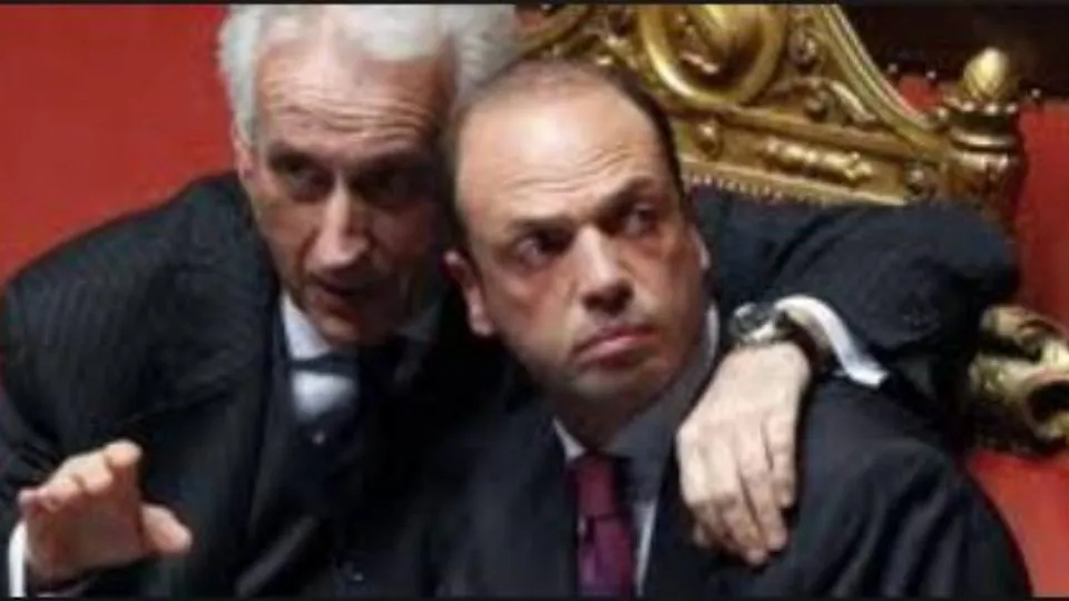 Filippo Berselli con Angelino Alfano