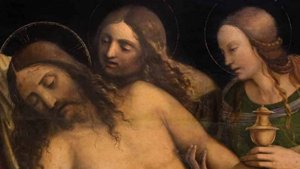 Particolare del “Compianto sul Cristo”
di Benedetto Coda