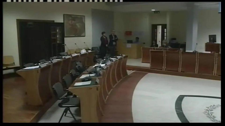 La sala del consiglio comunale di Rimini.

