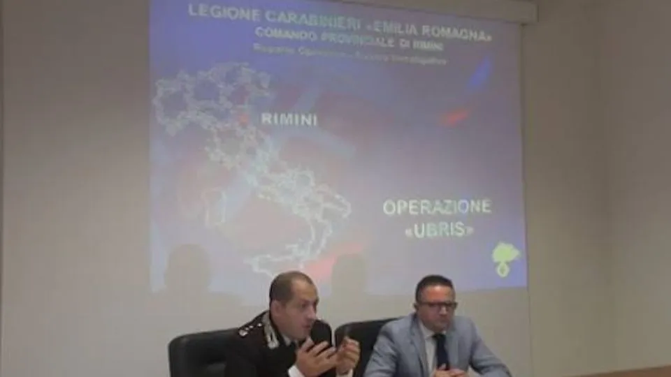 La conferenza stampa dei Carabinieri (Newsrimini.it)