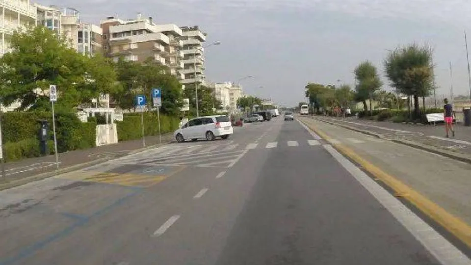 il lungomare di Rimini