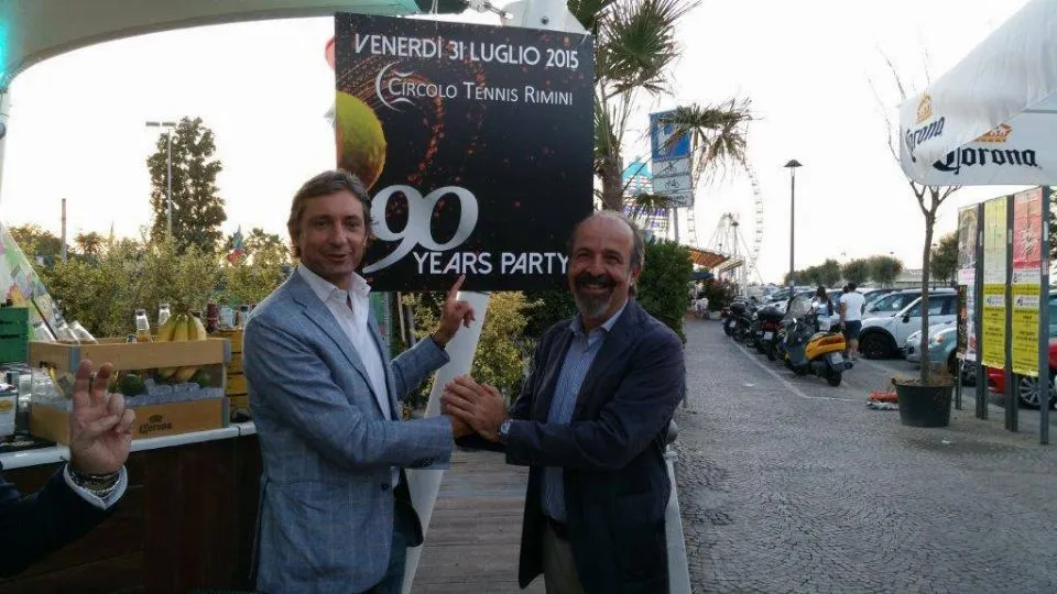 Il sindaco Gnassi ed il presidente del CT Rimini, Fantini