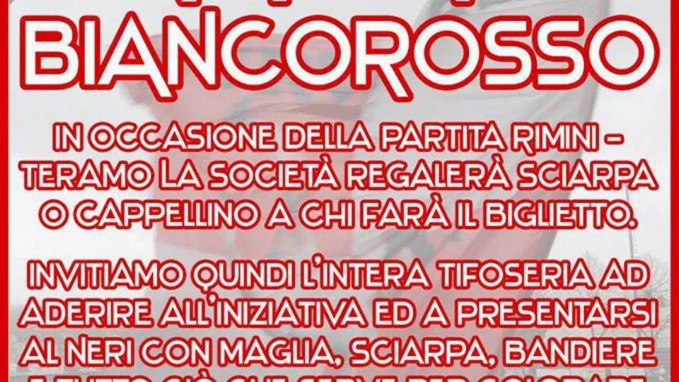 Il manifesto pubblicato su Facebook