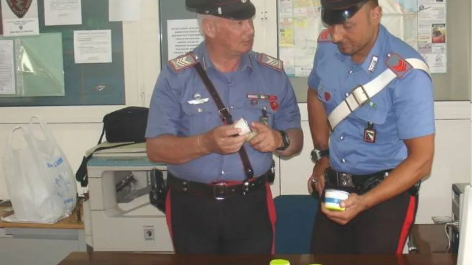 Il materiale sequestrati
