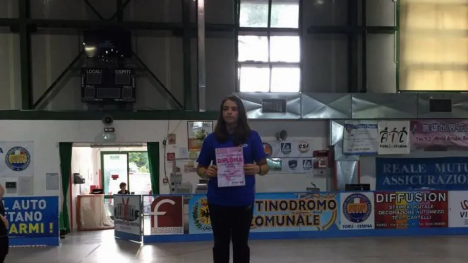 Camilla Bertini sul podio