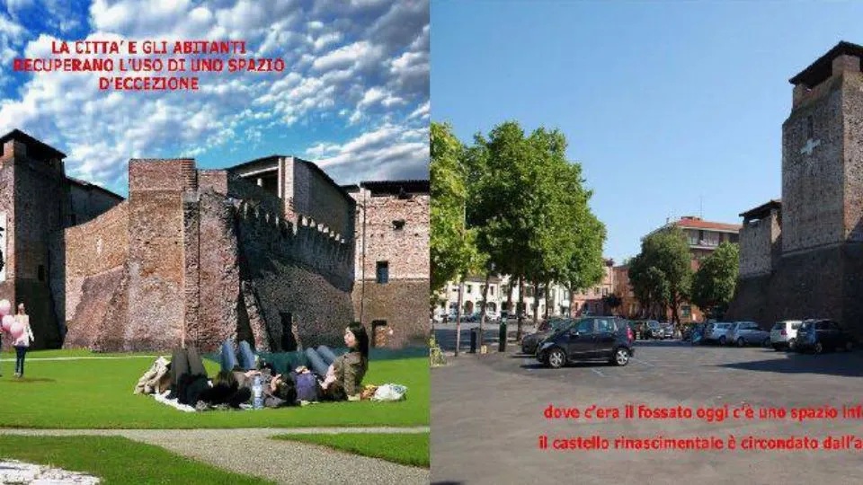 la piazza prima e dopo il restyling