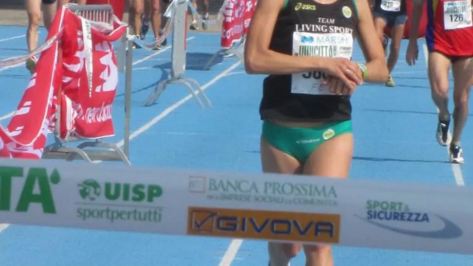 Martina Facciani all’arrivo