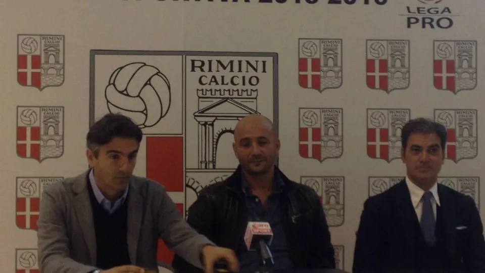 Il DS Pastore, il tecnico Brevi ed il DG Palmas