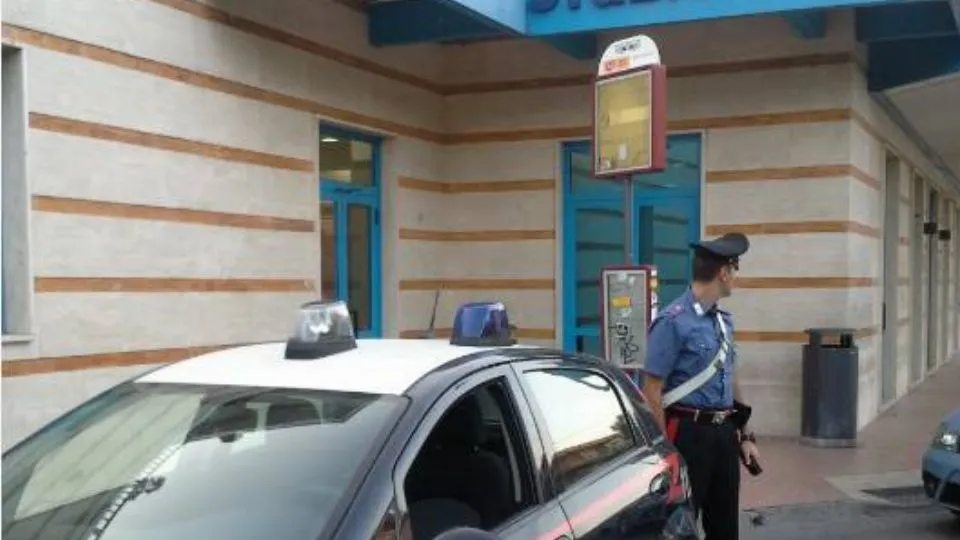 i carabinieri in stazione a Riccione