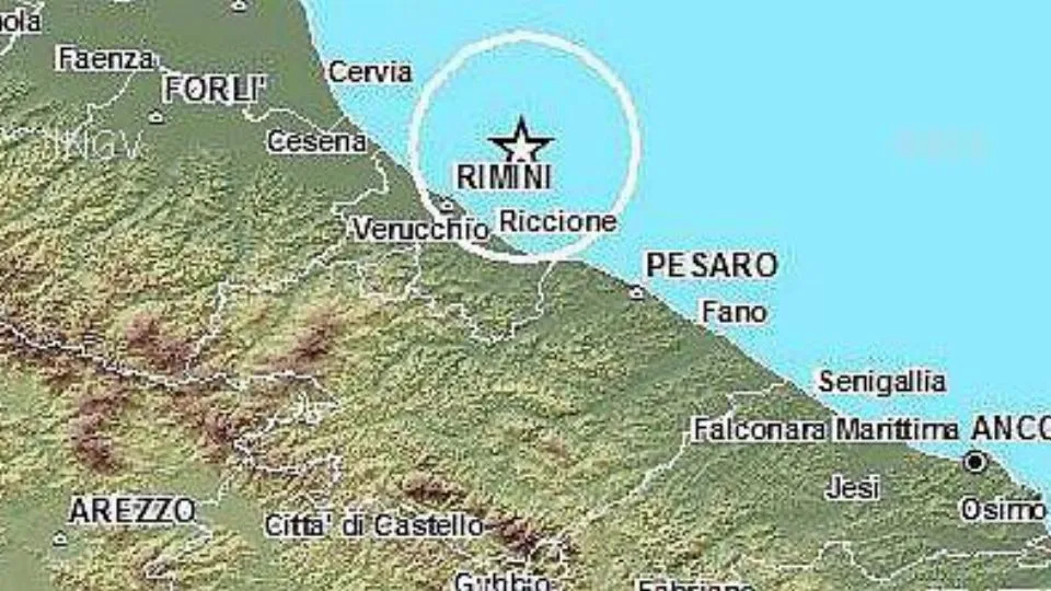 l’epicentro del sisma