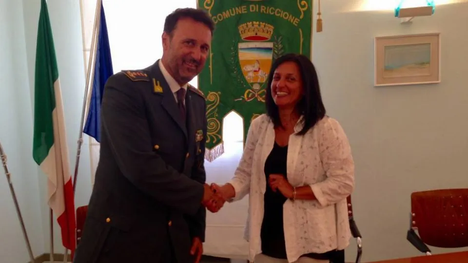 il comandante Venceslai e il sindaco Tosi