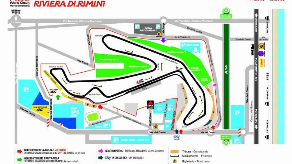 La piantina con i settori pubblico al MWC