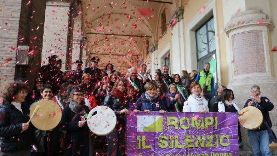 una manifestazione di Rompi il Silenzio
