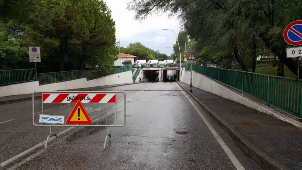 Il sottopasso di via Giovanni da Verazzano
