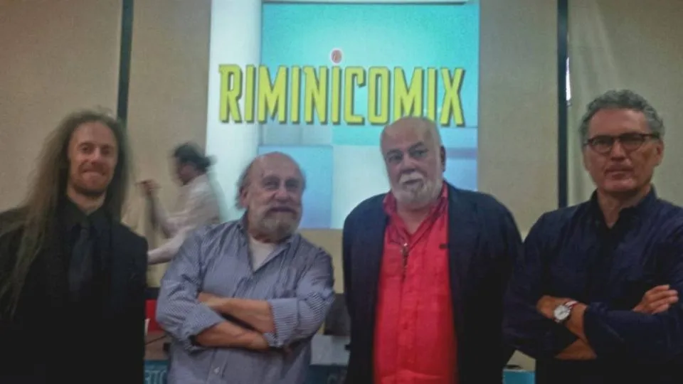 il regista Aleister, Beruschi, Castelli e Pulini
