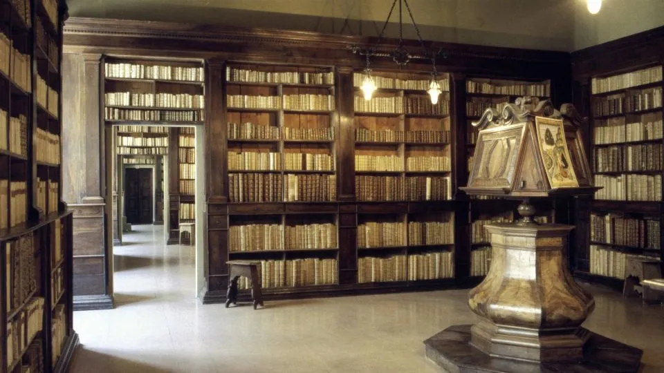la biblioteca Gambalunga