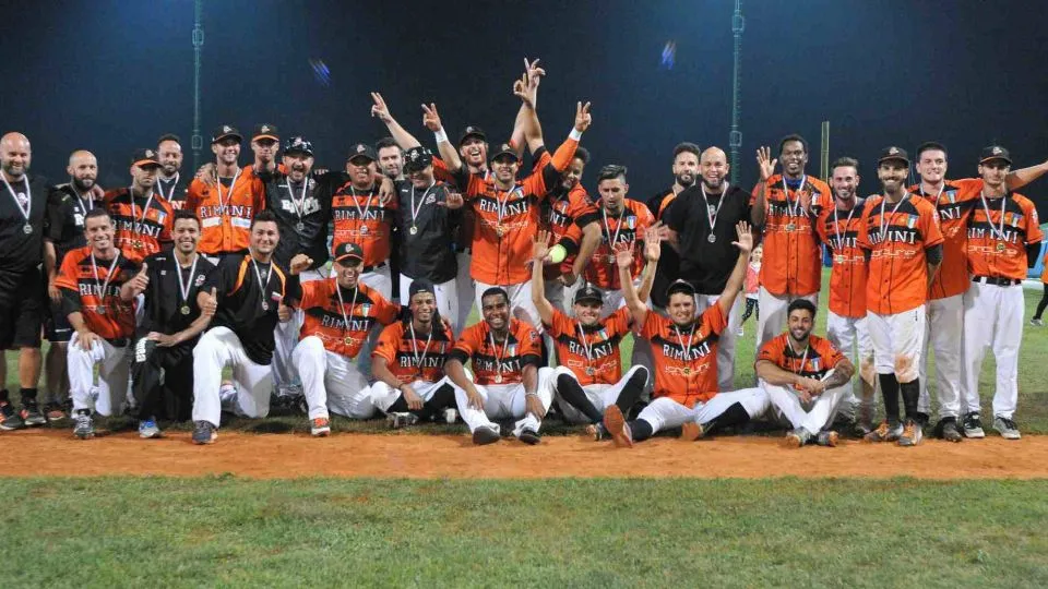 I Pirati festeggiano la conquista della Coppa Italia
