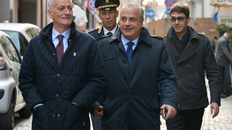 Il capo della polizia Gabrielli con questore (Adriapress)
