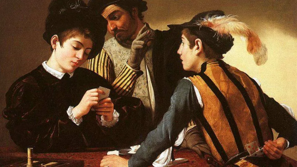 “I bari”, opera del Caravaggio sul gioco d’azzardo