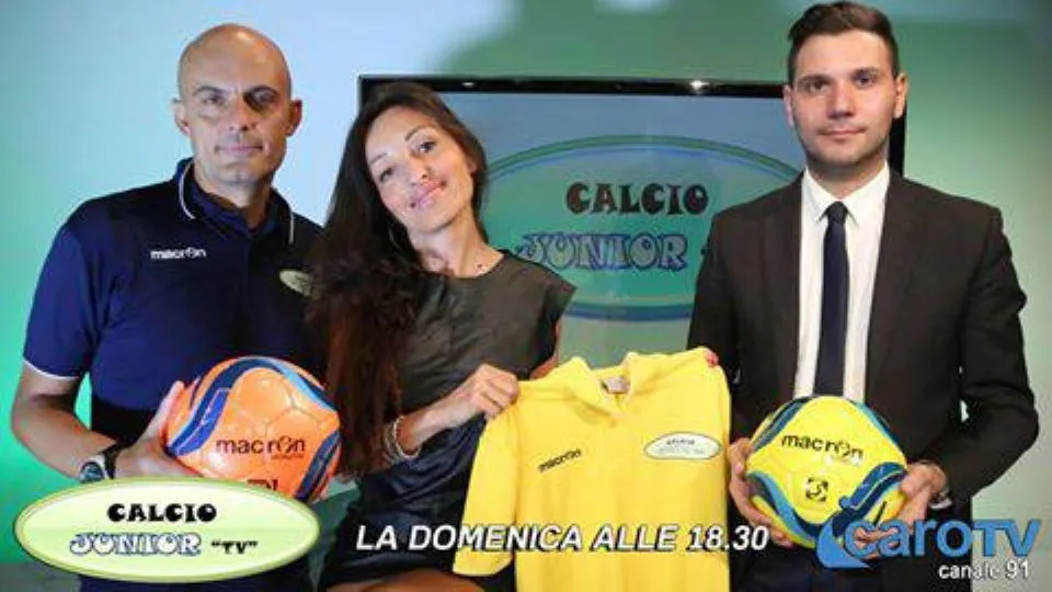 Cristian Chiarabini, Silvia Pedini e Giuseppe Colonna, i tre alfieri di Calcio Junior TV