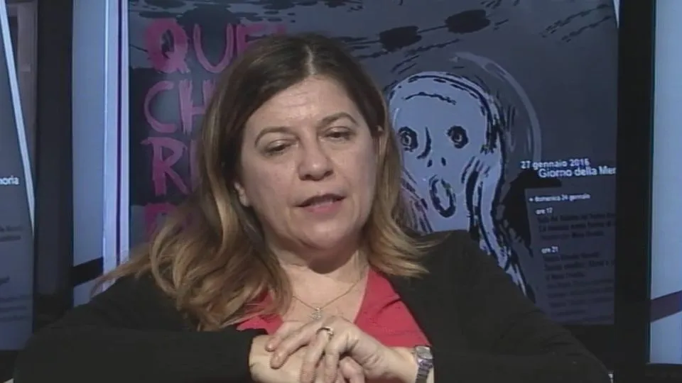 Laura Fontana negli studi di Icaro Tv
