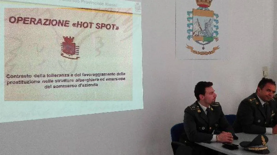 la conferenza stampa della GdF
