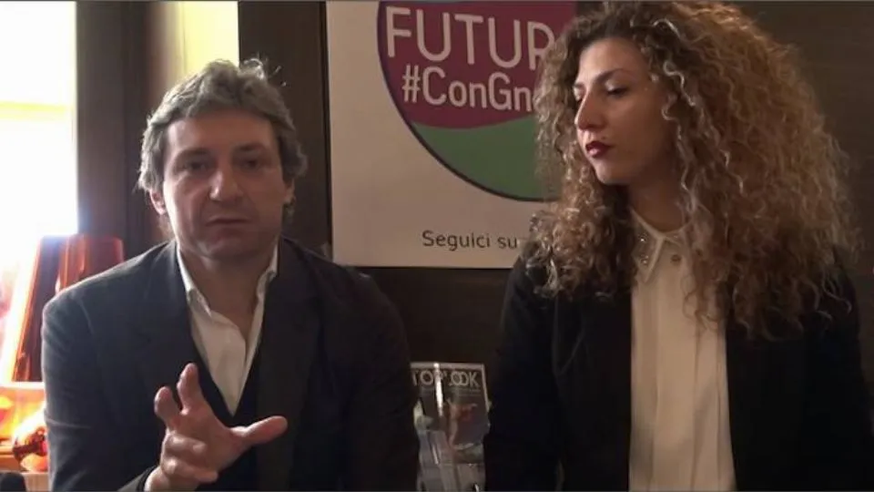 Gnassi e una delle promotrici di Rimini Futura