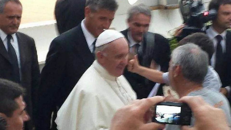 il gruppo di I Ride for Africa in udienza con Papa Francesco
