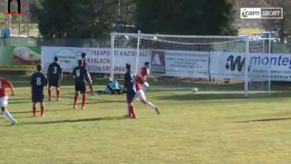 Il gol di Golinucci per l’1-0 del Tropical sul Del Duca
