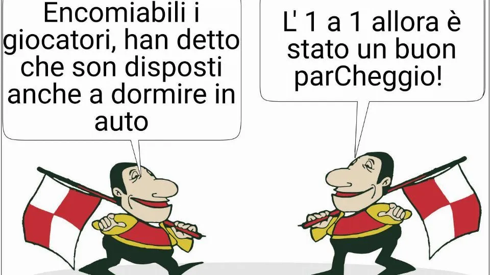 La vignetta di Baio su Rimini-Pisa