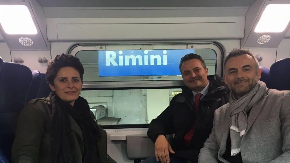 Rossi e Donini all’inaugurazione di Vivalto
