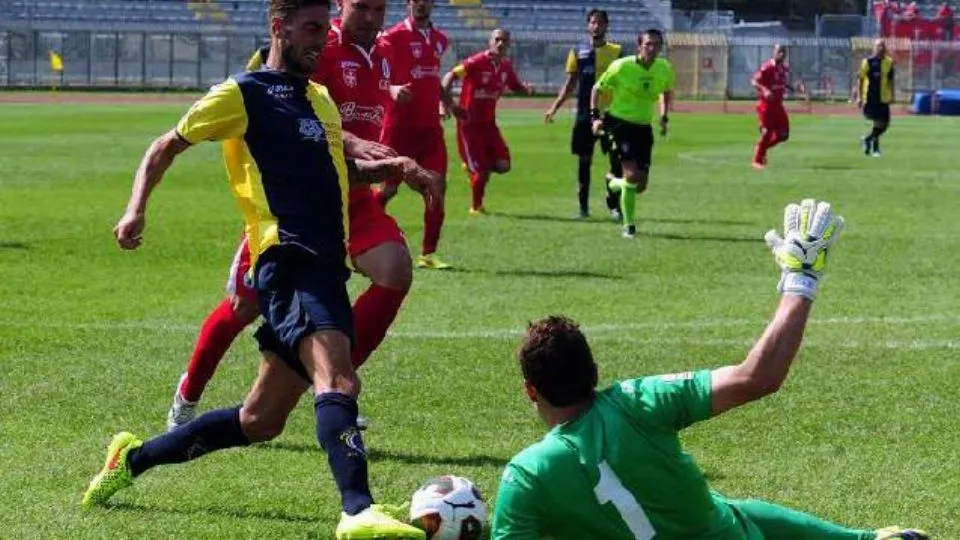 Guidone in azione con la maglia gialloblu (foto Morolli)

