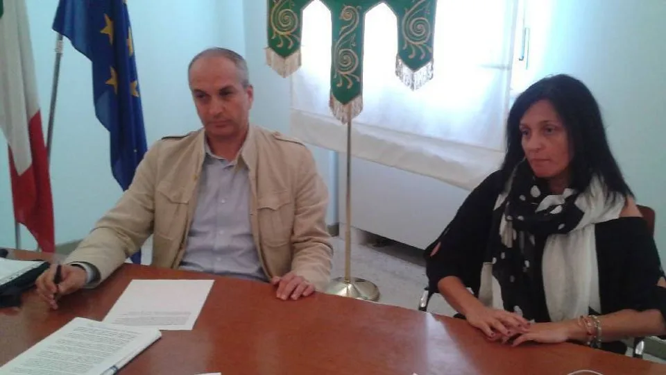 l’assesore Cesarini e il sindaco Tosi alla conferenza sulla variante